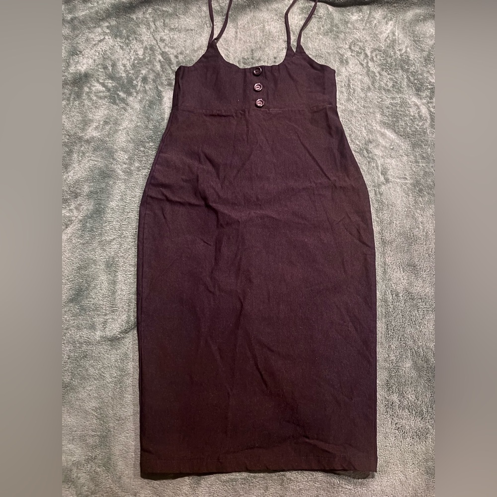 Fashion Nova Black Spaghetti Strap Dress Size Jr.'s Large